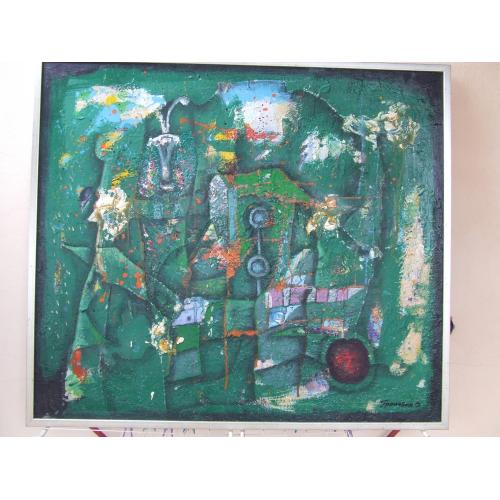 ЧСЗХУ Громовий О. Закарпатская школа роз. 100 х 115 см. х.м. 2020 р. Ужгород.