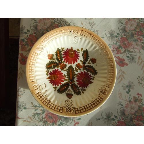 Фарфор тарілка настінна декоративна роз. 27 см. 1980гг.