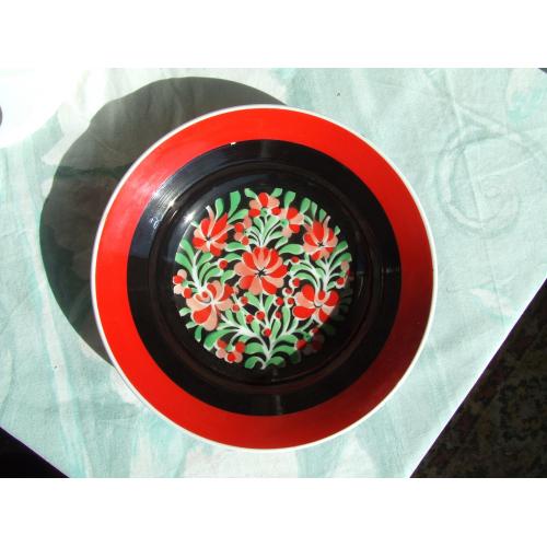 Фарфор тарілка настінна роз. 24 х 5 см. Гологазо № 17 Венгрія 1950 роки. ручний розпис.