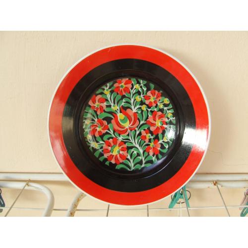 Фарфор тарілка настінна роз. 24 см. Гологазо Венгрія 1950 рр. ручна розпис. рідкісна .