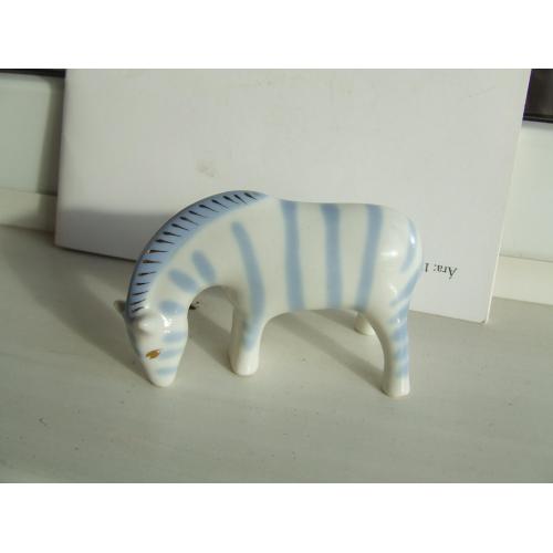 Фарфор зебра роз. 10 х 7 см. 1970 гг. полонне УССР .