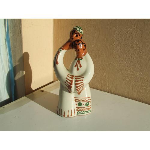 Кераміка майоліка Гуцули 1970 рр. роз. 24 х 11 см. Львівский завод.