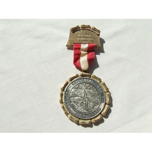 Медаль Мальтинська долина 1976 року розмір 6 см. вага 90 грамм. Австрія