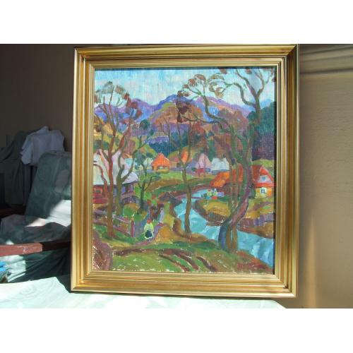 Нар.худ. укр. Герц Ю. 1931-2012 рр п.о. роз. 50х45 см. 1970 рр. Закарпатська школа Ерделі і Бокшая