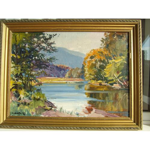 Нар.худ.Укр.Закарпатская школа. Шолтес С. п.о. роз. 70 х 50 см. 1982 р. Ужгород.