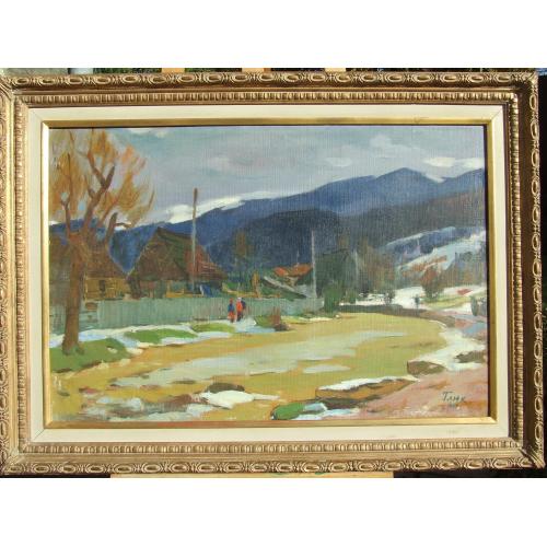 Нар.худ.Урср. Глюк Г. 1912-1983 рр. роз. 54х82 см. п.о. 1960 р. закарпатська школа Ужгород .