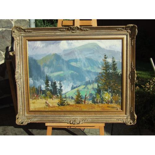 Нар.худ.Урср. Шолтес З. 1909-1990 рр. роз. 60х80 см. п.о. 1960 рр. закарпатська школа Ужгород .