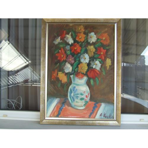   Нар.худ.уссср Коцка А. роз.74х54 см . х.м. 1960 гг. Закарпатська  школа акт в наявності