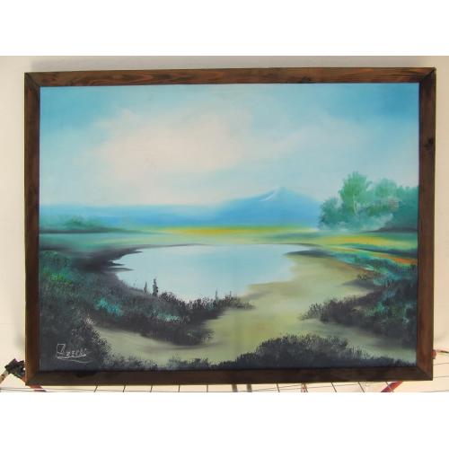 Закарпатская школа Фозекош Й. х.м. раз. 85 х 65 см. 1980 гг. г. Ужгород.