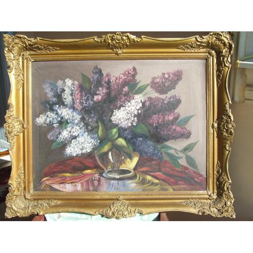 Закарпатская школа. Мартон А.А  1913-2007 рр.  роз. 80 х 60 см. п.о. 1950 рр.. Ужгород 