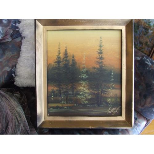Закарпатская школа. Ньорба В.. раз.35 х 30 см. к.м. 1990 гг. Ужгород.