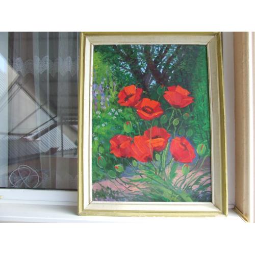 Закарпатская школа С.Усик ЧСЗХУ раз. 80 х 60 см. к.м. 1985 г. г. Ужгород.