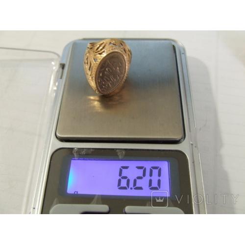 Золотое кольцо женское 585 проба 18-19 раз. вес 6.2 гр. Страна производитель СССР