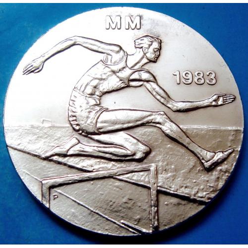 Серебро - Финляндия 50 марок 1983 "Первый чемпионат мира по легкой атлетике"