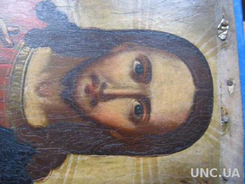 Икона. Иисус. 19 век. (17,5х12,5х1,5 см.)