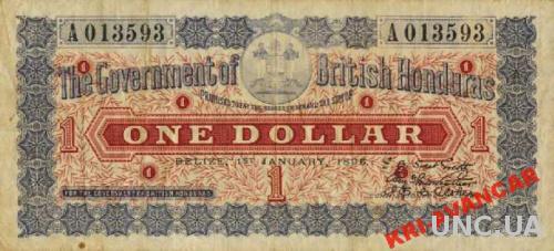 Брит. Гондурас 1 доллар 1895 год. КОПИЯ