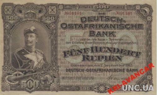 Германская Восточная Африка 500 рупий 1905 г КОПИЯ