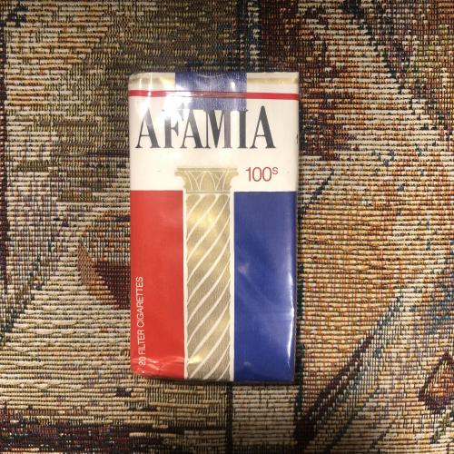 Арабские сигареты «Afamia” 80-е
