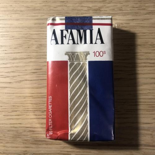 Сигареты «Afamia 100’s” Сирия, 80-е