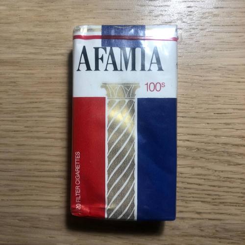 Сигареты AFAMIA 100s, Сирия, 80-е