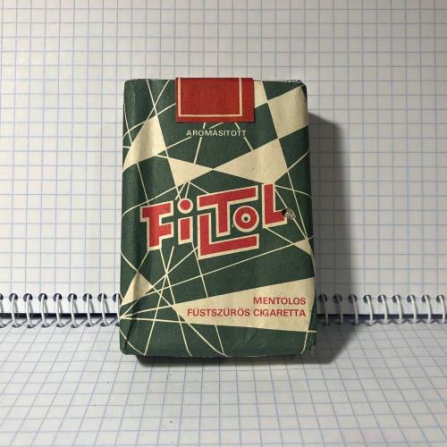 Сигареты с ментолом "Filtol", Венгрия, 1980е