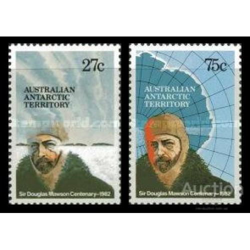 ААТ Австралийские антарктические Территории 1982 Ду́глас Мо́усон геолог Антарктика люди ** о