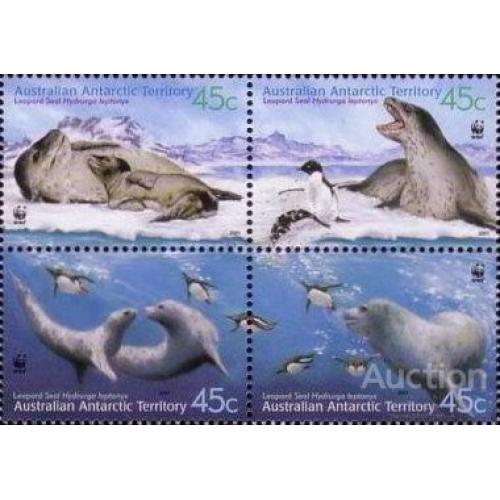 ААТ Австралийские антарктические Территории 2001 ВВФ WWF морская фауна птицы кварт ** о
