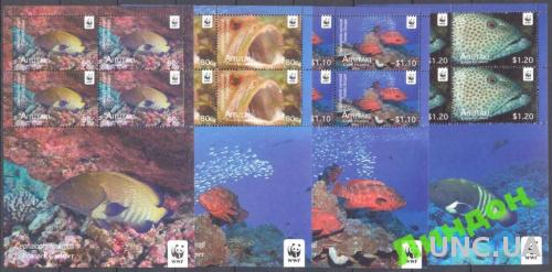 Аитутаки 2009 листы ВВФ WWF рыбы морская фауна **о