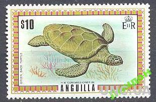 Ангилья 1975 черепахи морская фауна ** о