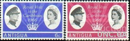 Антигуа 1966 Визит на Карибы люди короли колонии ** о