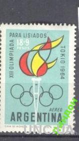 Аргентина 1964 спорт олимпиада **
