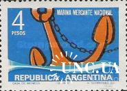 Аргентина 1966 торговый флот якорь ** о