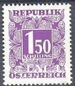 Австрия 1949 служебные марки стандарт 1,50 ** о