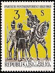 Австрия 1963 почта униформа кони лошади ** м