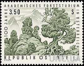 Австрия 1967 природа горы лес деревья флора ** о