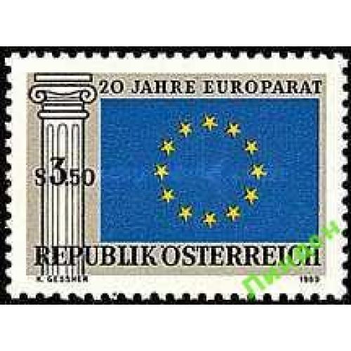 Австрия 1969 Европа флаг архитектура ** м