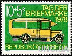 Австрия 1978 неделя письма почта ретро автомобили машины **