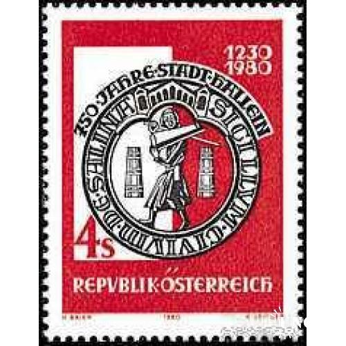Австрия 1980 город Хален герб геральдика ** ом