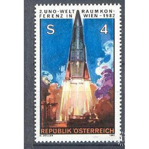 Австрия 1982 космос ракета ** м