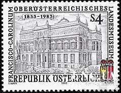 Австрия 1983 архитектура Краеведческий музей ** м