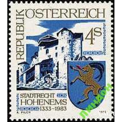 Австрия 1983 архитектура замок герб ** м