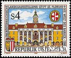 Австрия 1984 архитектура монастырь Св. Флориана религия ** м