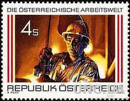 Австрия 1986 охрана труда завод металл сталь ** о