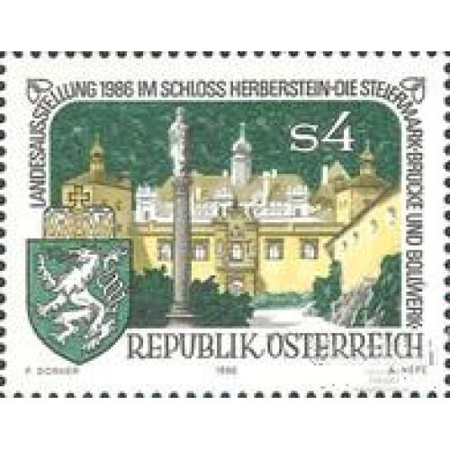 Австрия 1986 Замок Герберштейн архитектура герб ** ом