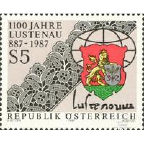 Австрия 1987 Лустенау герб кружева вышивка ремесло ** ом
