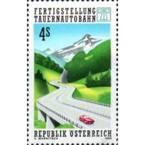 Австрия 1988 Тауернтуннель архитектура дорога автомобили ПДД горы ** о