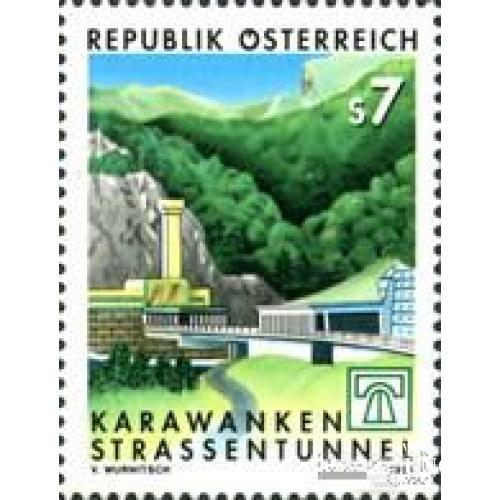 Австрия 1991 Туннель Караванкс дорога автомобили машины горы архитектура ** о