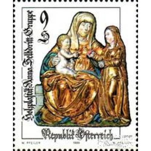Австрия 1999 искусство Св. Анна религия дети люди ** м
