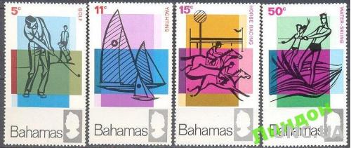 Багамы 1968 спорт кони гольф лыжи яхты флот ** о