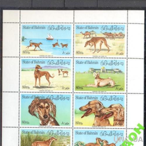 Бахрейн 1977 лист собаки псы фауна ** м